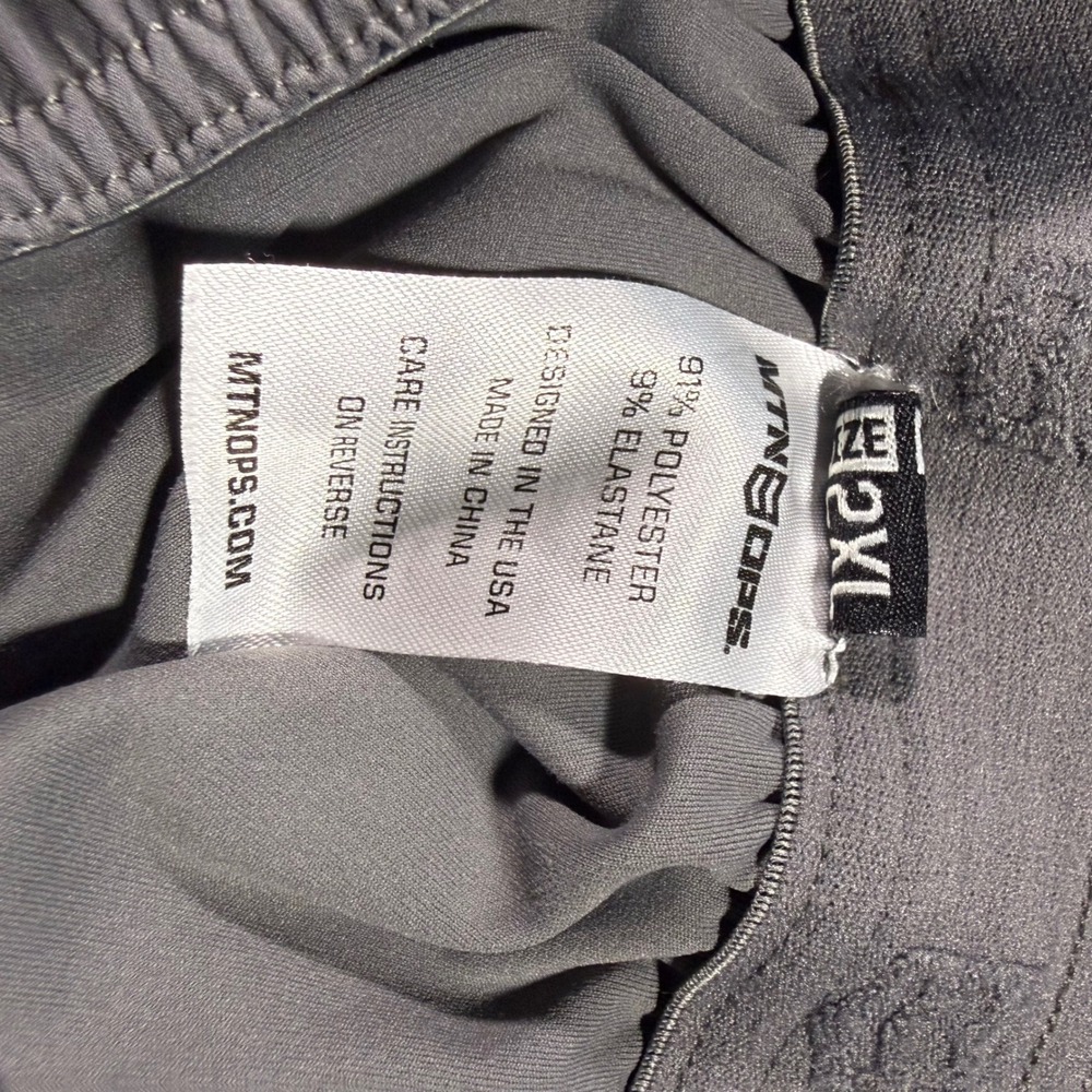 MTN OPS Mens 2XL Gray Performance Athletic Training Shorts Lined 7" Inseam - Picture 7 of 7
